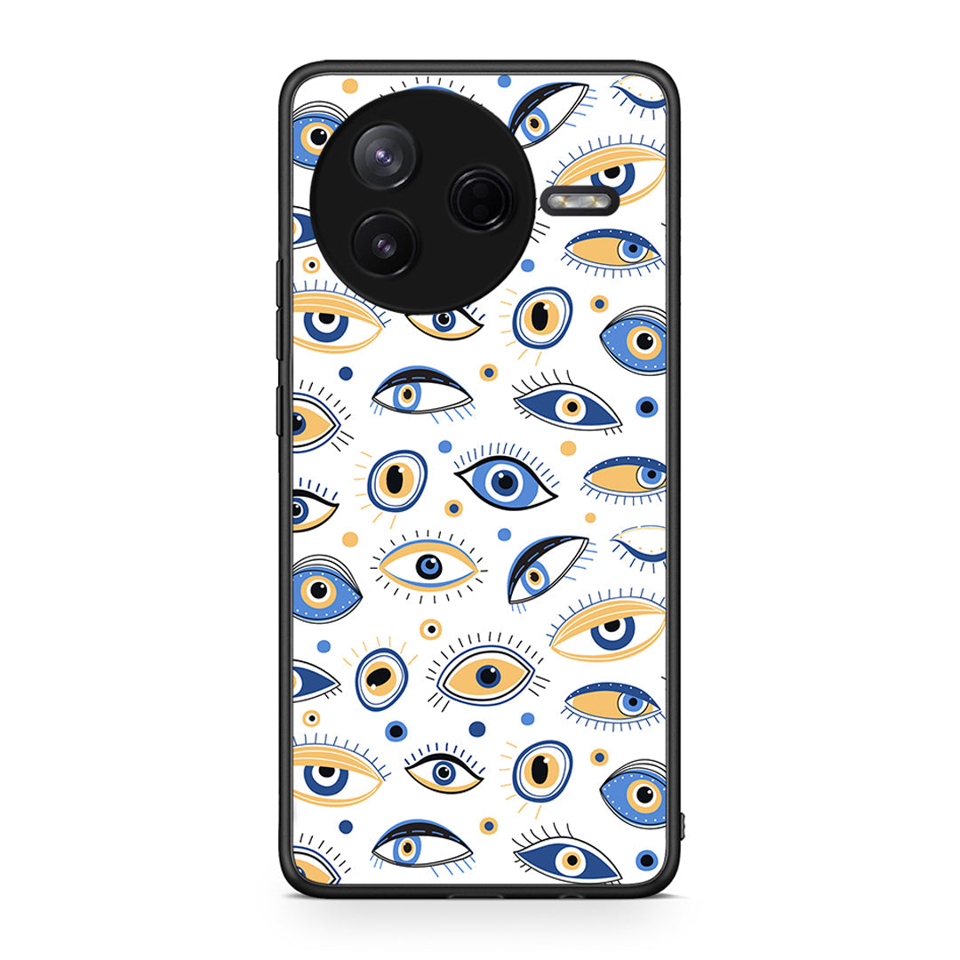 Xiaomi Poco F7 Pro Ftou Ftou θήκη από τη Smartfits με σχέδιο στο πίσω μέρος και μαύρο περίβλημα | Smartphone case with colorful back and black bezels by Smartfits