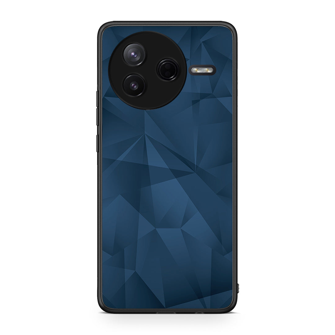39 - Xiaomi Poco F7 Pro Blue Abstract Geometric case, cover, bumper