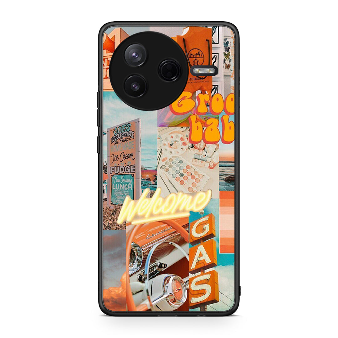 Xiaomi Poco F7 Pro Groovy Babe Θήκη Αγίου Βαλεντίνου από τη Smartfits με σχέδιο στο πίσω μέρος και μαύρο περίβλημα | Smartphone case with colorful back and black bezels by Smartfits