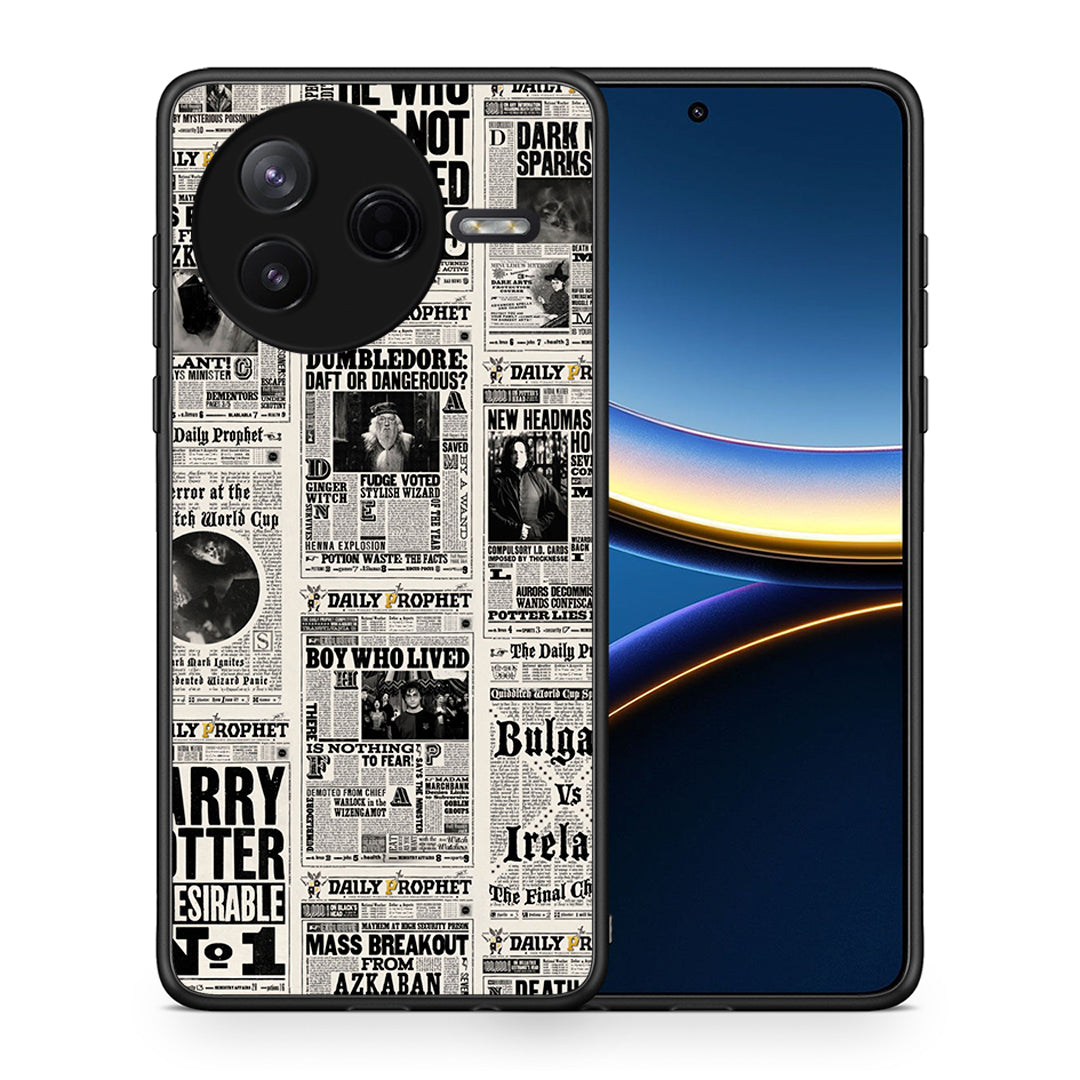 Θήκη Xiaomi Poco F7 Pro Harry Paper από τη Smartfits με σχέδιο στο πίσω μέρος και μαύρο περίβλημα | Xiaomi Poco F7 Pro Harry Paper case with colorful back and black bezels