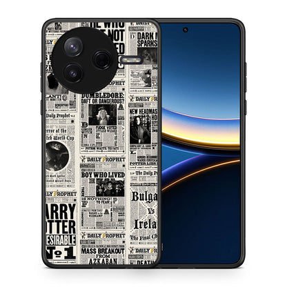 Θήκη Xiaomi Poco F7 Pro Harry Paper από τη Smartfits με σχέδιο στο πίσω μέρος και μαύρο περίβλημα | Xiaomi Poco F7 Pro Harry Paper case with colorful back and black bezels