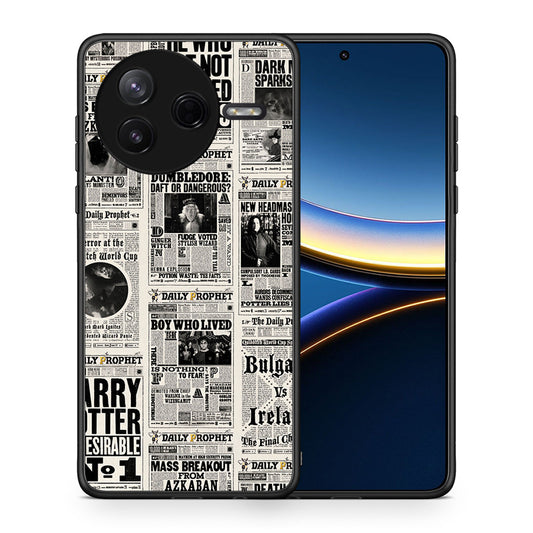 Θήκη Xiaomi Poco F7 Pro Harry Paper από τη Smartfits με σχέδιο στο πίσω μέρος και μαύρο περίβλημα | Xiaomi Poco F7 Pro Harry Paper case with colorful back and black bezels
