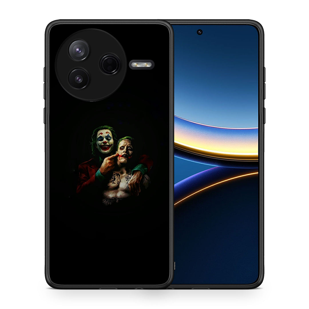 Θήκη Xiaomi Poco F7 Pro Clown Hero από τη Smartfits με σχέδιο στο πίσω μέρος και μαύρο περίβλημα | Xiaomi Poco F7 Pro Clown Hero case with colorful back and black bezels