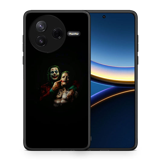Θήκη Xiaomi Poco F7 Pro Clown Hero από τη Smartfits με σχέδιο στο πίσω μέρος και μαύρο περίβλημα | Xiaomi Poco F7 Pro Clown Hero case with colorful back and black bezels