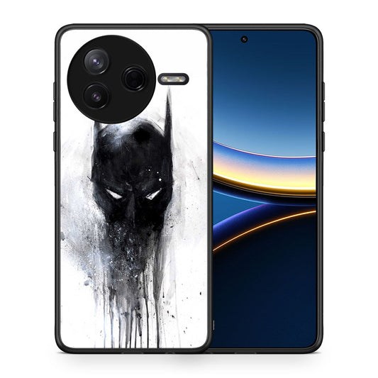 Θήκη Xiaomi Poco F7 Pro Paint Bat Hero από τη Smartfits με σχέδιο στο πίσω μέρος και μαύρο περίβλημα | Xiaomi Poco F7 Pro Paint Bat Hero case with colorful back and black bezels