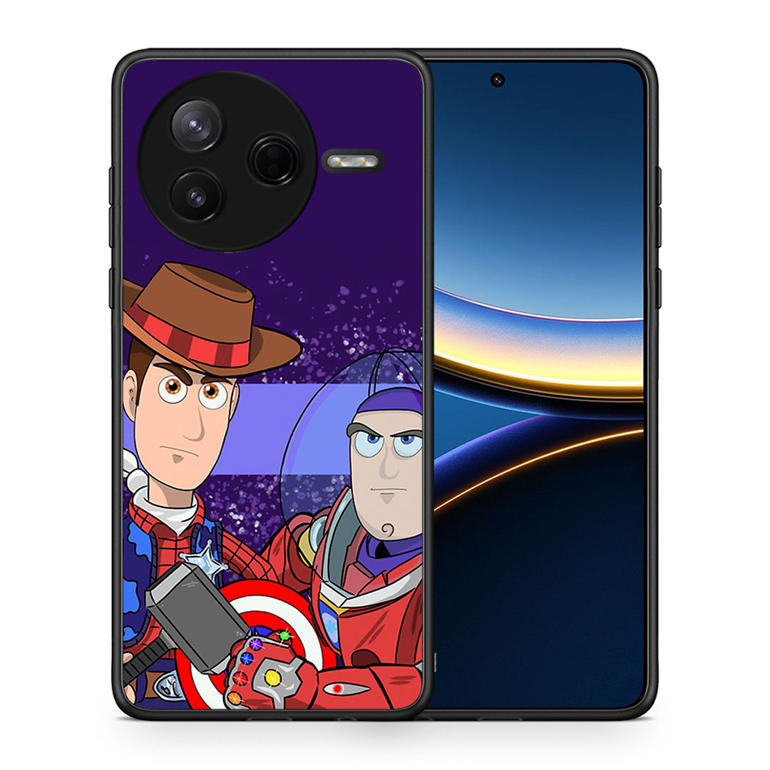 Θήκη Xiaomi Poco F7 Pro Infinity Story από τη Smartfits με σχέδιο στο πίσω μέρος και μαύρο περίβλημα | Xiaomi Poco F7 Pro Infinity Story case with colorful back and black bezels