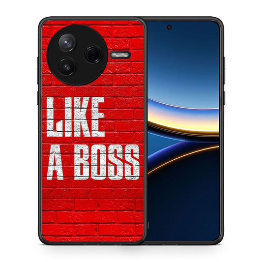 Θήκη Xiaomi Poco F7 Pro Like A Boss από τη Smartfits με σχέδιο στο πίσω μέρος και μαύρο περίβλημα | Xiaomi Poco F7 Pro Like A Boss case with colorful back and black bezels