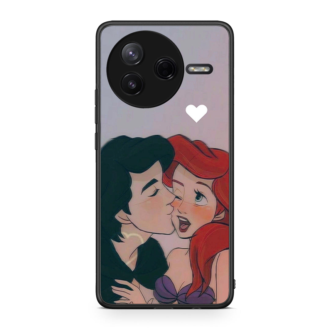 Xiaomi Poco F7 Pro Mermaid Love Θήκη Αγίου Βαλεντίνου από τη Smartfits με σχέδιο στο πίσω μέρος και μαύρο περίβλημα | Smartphone case with colorful back and black bezels by Smartfits