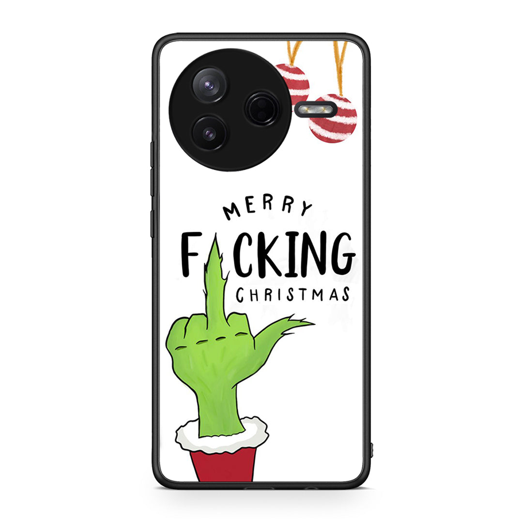 Xiaomi Poco F7 Pro Merry F Xmas θήκη από τη Smartfits με σχέδιο στο πίσω μέρος και μαύρο περίβλημα | Smartphone case with colorful back and black bezels by Smartfits
