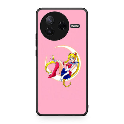 Xiaomi Poco F7 Pro Moon Girl θήκη από τη Smartfits με σχέδιο στο πίσω μέρος και μαύρο περίβλημα | Smartphone case with colorful back and black bezels by Smartfits
