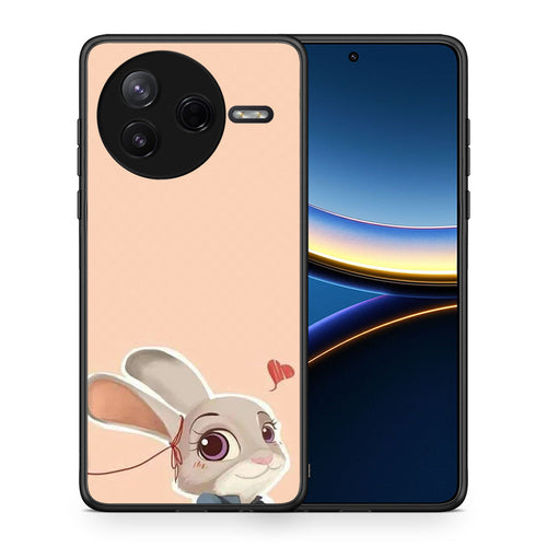 Θήκη Xiaomi Poco F7 Pro Nick Wilde And Judy Hopps Love 2 από τη Smartfits με σχέδιο στο πίσω μέρος και μαύρο περίβλημα | Xiaomi Poco F7 Pro Nick Wilde And Judy Hopps Love 2 case with colorful back and black bezels