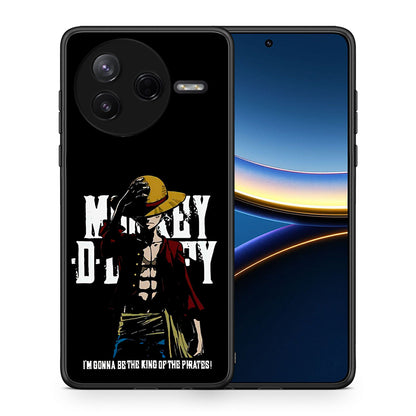 Θήκη Xiaomi Poco F7 Pro Pirate King από τη Smartfits με σχέδιο στο πίσω μέρος και μαύρο περίβλημα | Xiaomi Poco F7 Pro Pirate King case with colorful back and black bezels