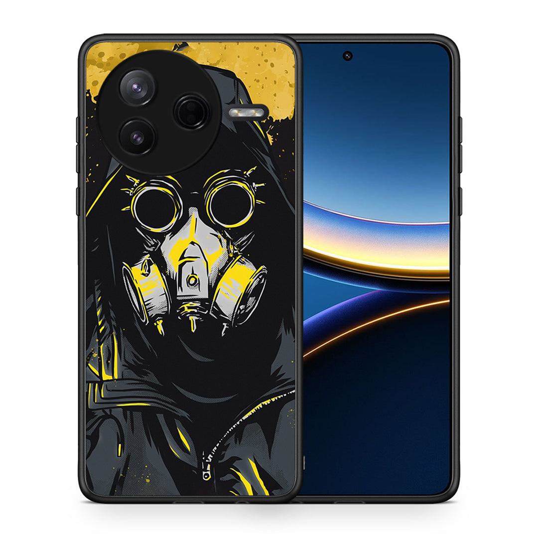 Θήκη Xiaomi Poco F7 Pro Mask PopArt από τη Smartfits με σχέδιο στο πίσω μέρος και μαύρο περίβλημα | Xiaomi Poco F7 Pro Mask PopArt case with colorful back and black bezels