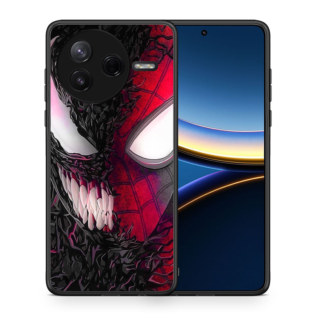 Θήκη Xiaomi Poco F7 Pro SpiderVenom PopArt από τη Smartfits με σχέδιο στο πίσω μέρος και μαύρο περίβλημα | Xiaomi Poco F7 Pro SpiderVenom PopArt case with colorful back and black bezels