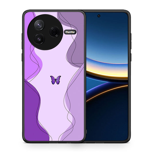 Purple Mariposa - Xiaomi Poco F7 Pro θήκη