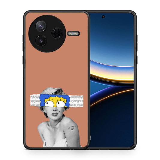 Θήκη Xiaomi Poco F7 Pro Sim Merilyn από τη Smartfits με σχέδιο στο πίσω μέρος και μαύρο περίβλημα | Xiaomi Poco F7 Pro Sim Merilyn case with colorful back and black bezels