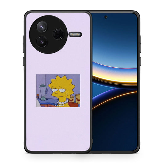 Θήκη Xiaomi Poco F7 Pro So Happy από τη Smartfits με σχέδιο στο πίσω μέρος και μαύρο περίβλημα | Xiaomi Poco F7 Pro So Happy case with colorful back and black bezels