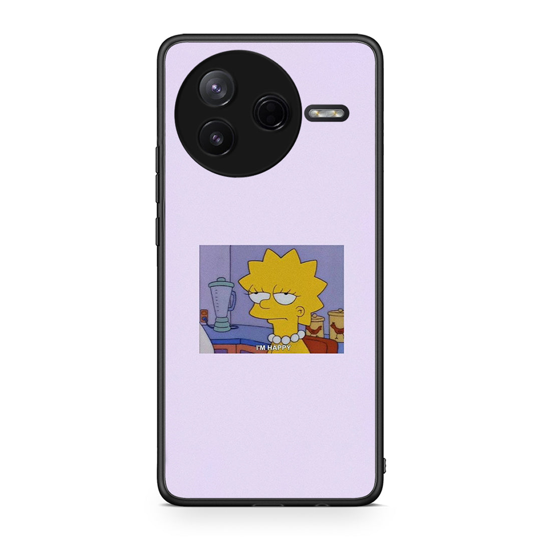 Xiaomi Poco F7 Pro So Happy θήκη από τη Smartfits με σχέδιο στο πίσω μέρος και μαύρο περίβλημα | Smartphone case with colorful back and black bezels by Smartfits