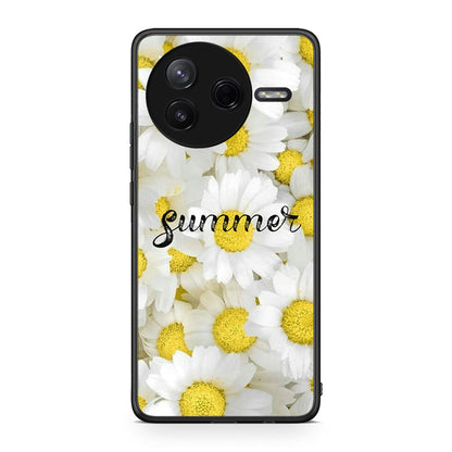 Xiaomi Poco F7 Pro Summer Daisies Θήκη από τη Smartfits με σχέδιο στο πίσω μέρος και μαύρο περίβλημα | Smartphone case with colorful back and black bezels by Smartfits