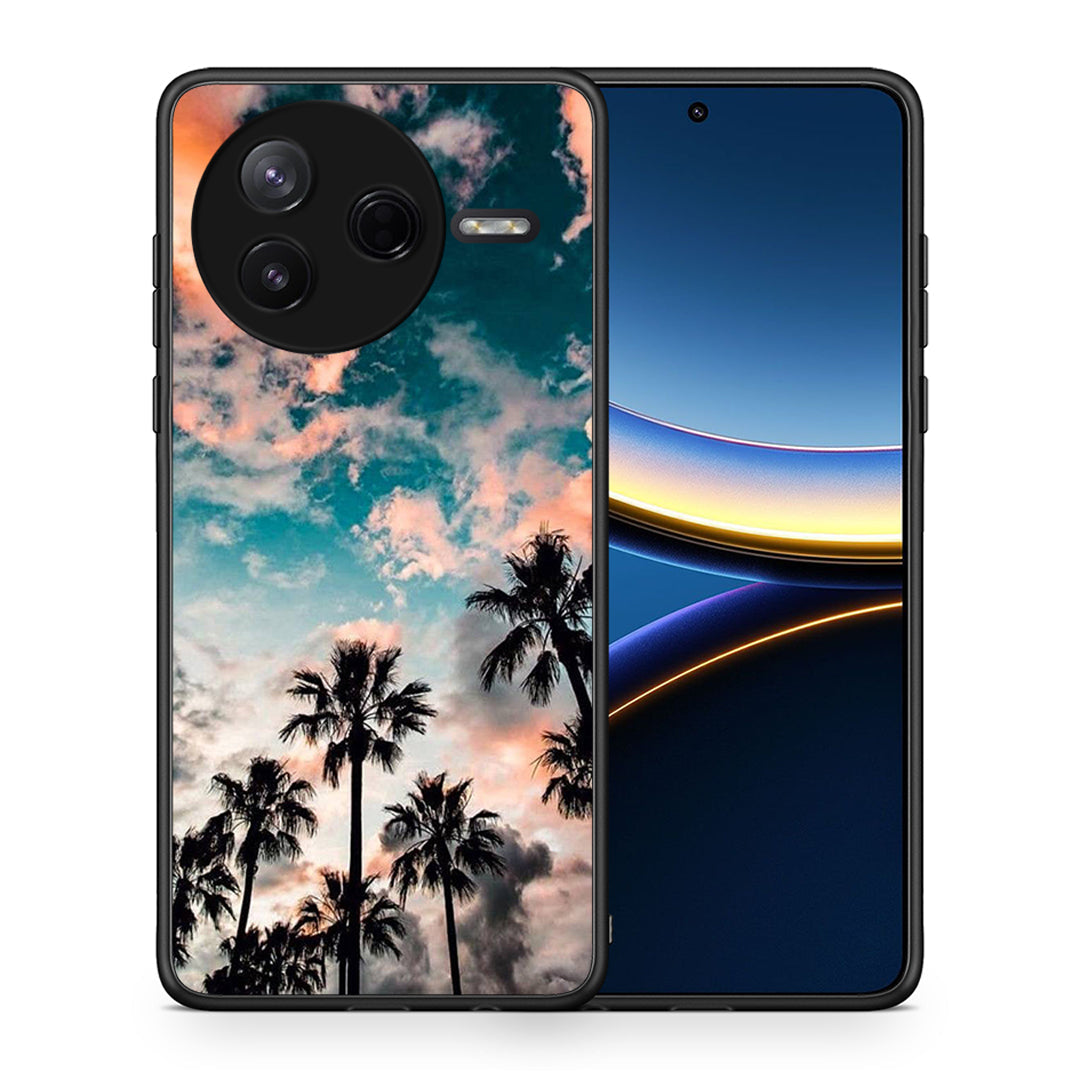 Θήκη Xiaomi Poco F7 Pro Sky Summer από τη Smartfits με σχέδιο στο πίσω μέρος και μαύρο περίβλημα | Xiaomi Poco F7 Pro Sky Summer case with colorful back and black bezels