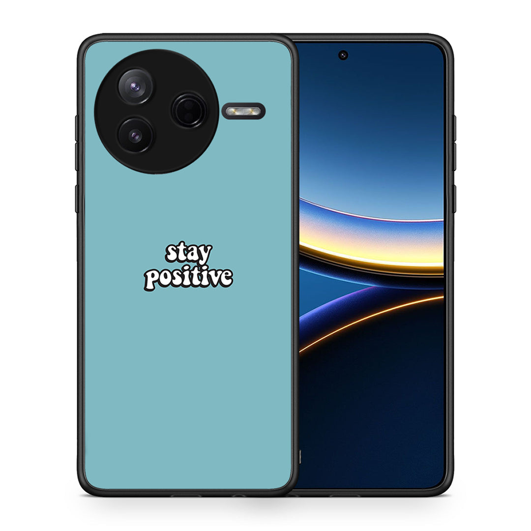 Θήκη Xiaomi Poco F7 Pro Positive Text από τη Smartfits με σχέδιο στο πίσω μέρος και μαύρο περίβλημα | Xiaomi Poco F7 Pro Positive Text case with colorful back and black bezels