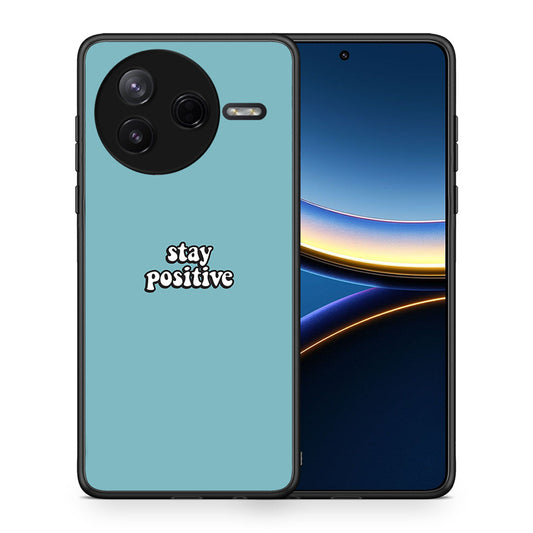 Θήκη Xiaomi Poco F7 Pro Positive Text από τη Smartfits με σχέδιο στο πίσω μέρος και μαύρο περίβλημα | Xiaomi Poco F7 Pro Positive Text case with colorful back and black bezels