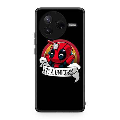 Xiaomi Poco F7 Pro Unicorn Deadpool θήκη από τη Smartfits με σχέδιο στο πίσω μέρος και μαύρο περίβλημα | Smartphone case with colorful back and black bezels by Smartfits