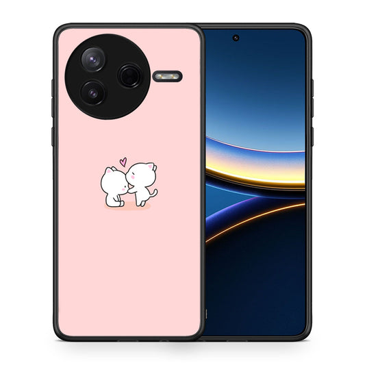 Θήκη Xiaomi Poco F7 Pro Love Valentine από τη Smartfits με σχέδιο στο πίσω μέρος και μαύρο περίβλημα | Xiaomi Poco F7 Pro Love Valentine case with colorful back and black bezels