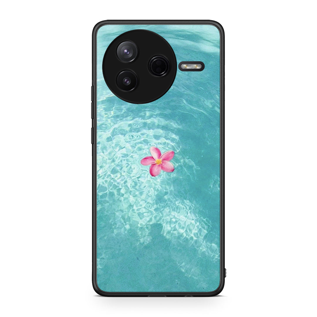 Xiaomi Poco F7 Pro Water Flower Θήκη από τη Smartfits με σχέδιο στο πίσω μέρος και μαύρο περίβλημα | Smartphone case with colorful back and black bezels by Smartfits