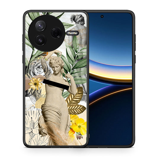 Θήκη Xiaomi Poco F7 Pro Woman Statue από τη Smartfits με σχέδιο στο πίσω μέρος και μαύρο περίβλημα | Xiaomi Poco F7 Pro Woman Statue case with colorful back and black bezels