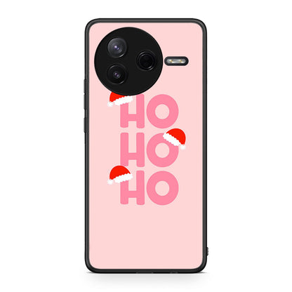 Xiaomi Poco F7 Pro Xmas Ho Ho Ho θήκη από τη Smartfits με σχέδιο στο πίσω μέρος και μαύρο περίβλημα | Smartphone case with colorful back and black bezels by Smartfits