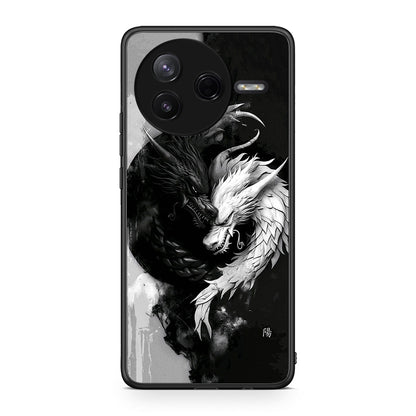 Xiaomi Poco F7 Pro Yin Yang Θήκη από τη Smartfits με σχέδιο στο πίσω μέρος και μαύρο περίβλημα | Smartphone case with colorful back and black bezels by Smartfits