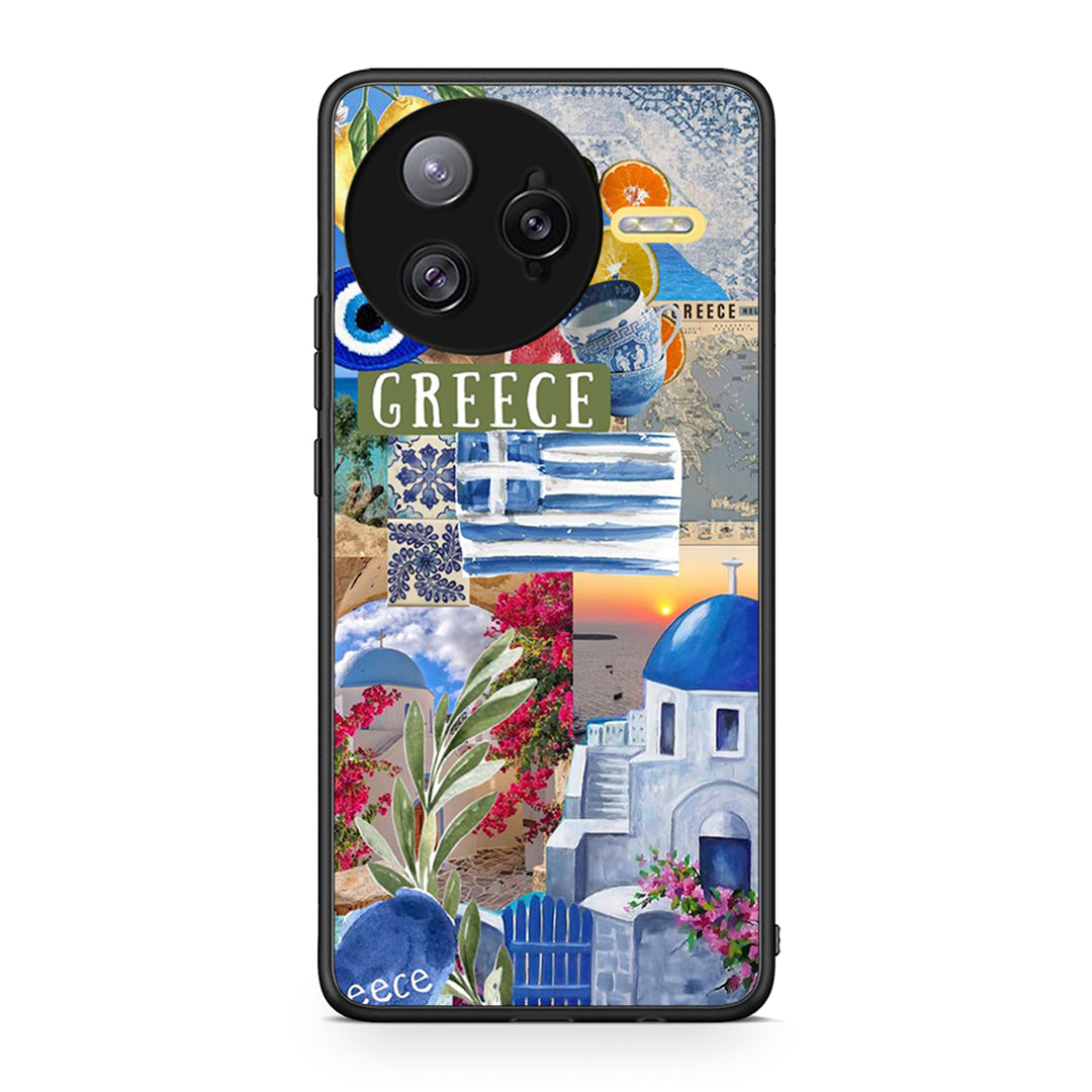 Xiaomi Poco F7 Ultra All Greek Θήκη από τη Smartfits με σχέδιο στο πίσω μέρος και μαύρο περίβλημα | Smartphone case with colorful back and black bezels by Smartfits