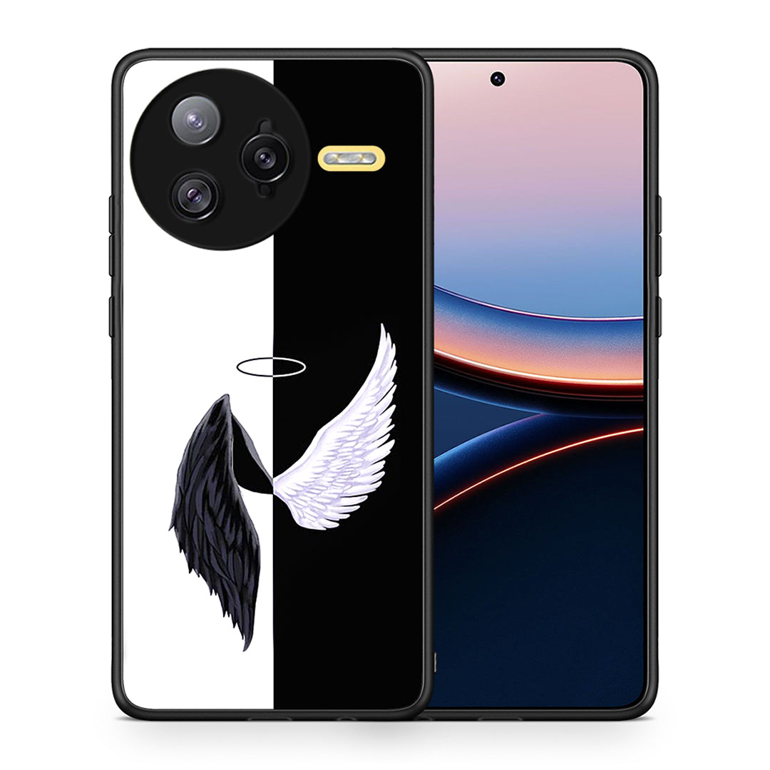 Θήκη Xiaomi Poco F7 Ultra Angels Demons από τη Smartfits με σχέδιο στο πίσω μέρος και μαύρο περίβλημα | Xiaomi Poco F7 Ultra Angels Demons case with colorful back and black bezels