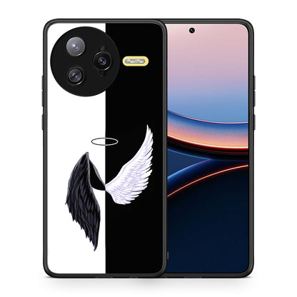 Θήκη Xiaomi Poco F7 Ultra Angels Demons από τη Smartfits με σχέδιο στο πίσω μέρος και μαύρο περίβλημα | Xiaomi Poco F7 Ultra Angels Demons case with colorful back and black bezels
