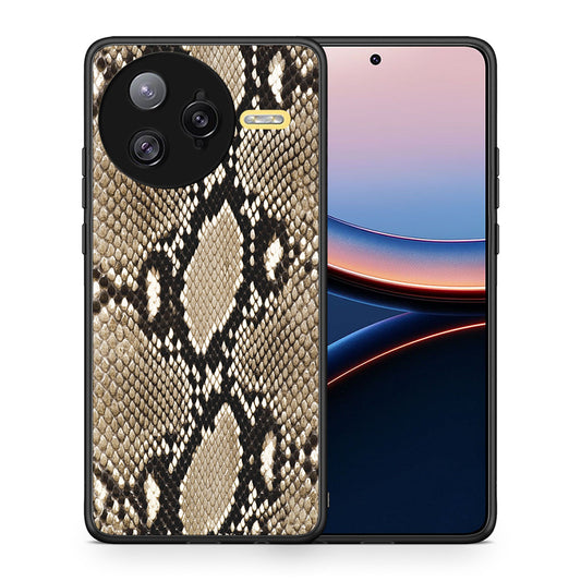 Θήκη Xiaomi Poco F7 Ultra Fashion Snake Animal από τη Smartfits με σχέδιο στο πίσω μέρος και μαύρο περίβλημα | Xiaomi Poco F7 Ultra Fashion Snake Animal case with colorful back and black bezels