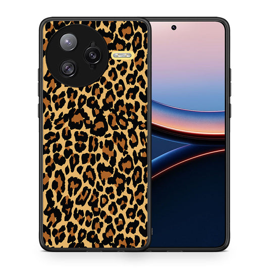 Θήκη Xiaomi Poco F7 Ultra Leopard Animal από τη Smartfits με σχέδιο στο πίσω μέρος και μαύρο περίβλημα | Xiaomi Poco F7 Ultra Leopard Animal case with colorful back and black bezels