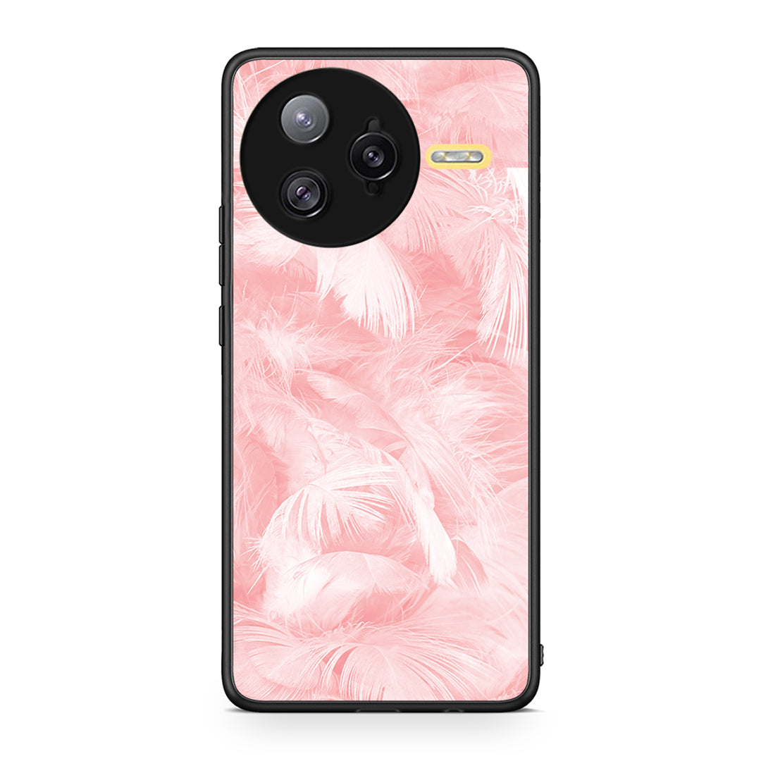 33 - Xiaomi Poco F7 Ultra Pink Feather Boho case, cover, bumper