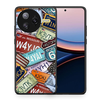 Θήκη Xiaomi Poco F7 Ultra Car Plates από τη Smartfits με σχέδιο στο πίσω μέρος και μαύρο περίβλημα | Xiaomi Poco F7 Ultra Car Plates case with colorful back and black bezels