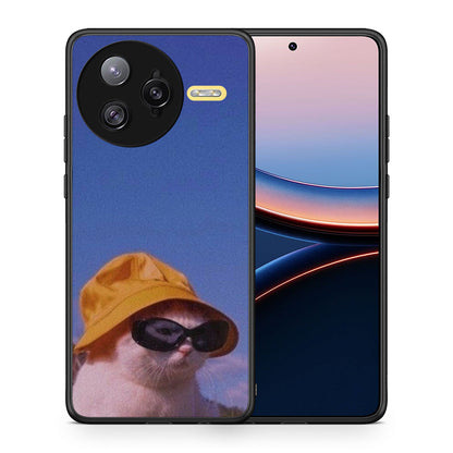 Θήκη Xiaomi Poco F7 Ultra Cat Diva από τη Smartfits με σχέδιο στο πίσω μέρος και μαύρο περίβλημα | Xiaomi Poco F7 Ultra Cat Diva case with colorful back and black bezels