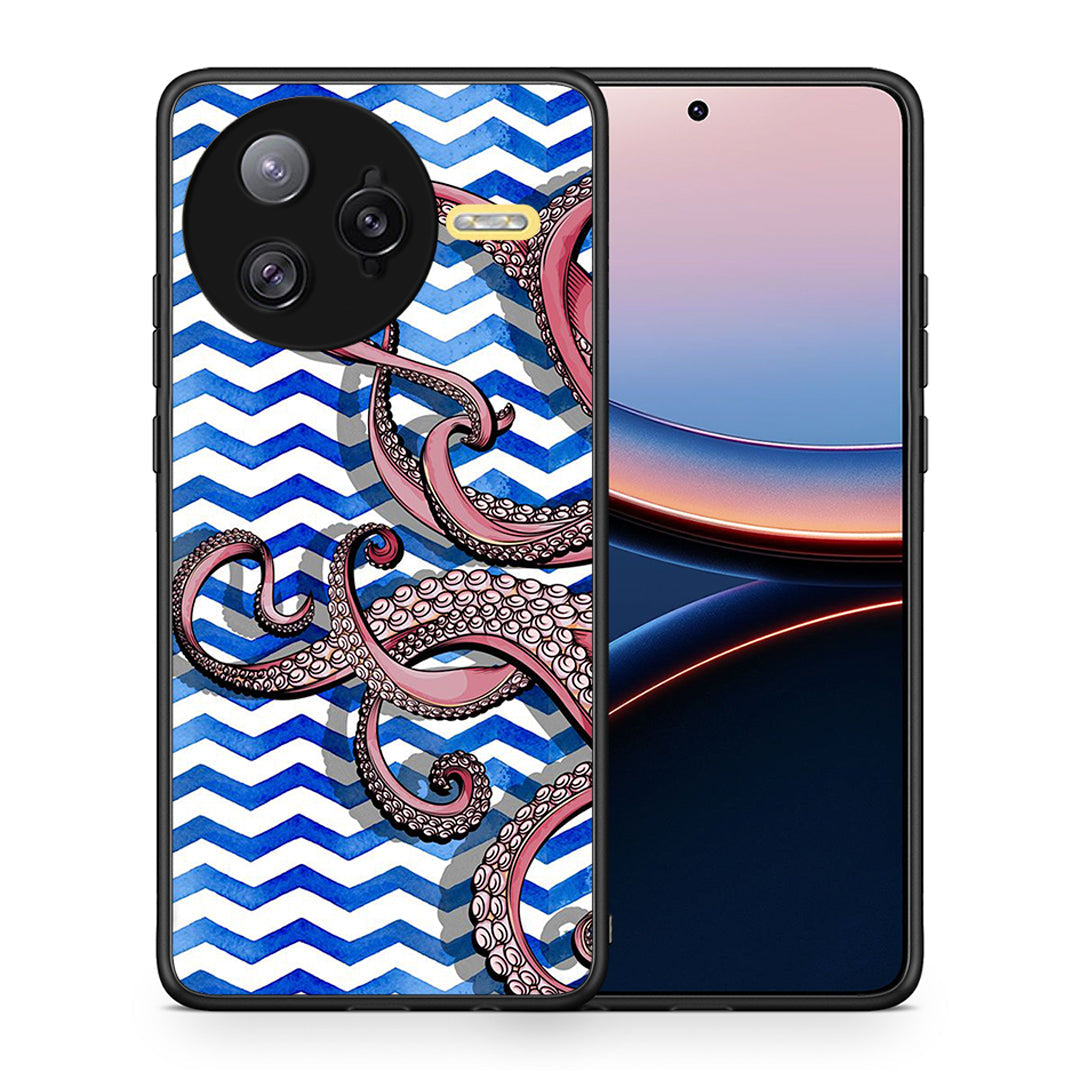 Θήκη Xiaomi Poco F7 Ultra Chevron Devilfish από τη Smartfits με σχέδιο στο πίσω μέρος και μαύρο περίβλημα | Xiaomi Poco F7 Ultra Chevron Devilfish case with colorful back and black bezels