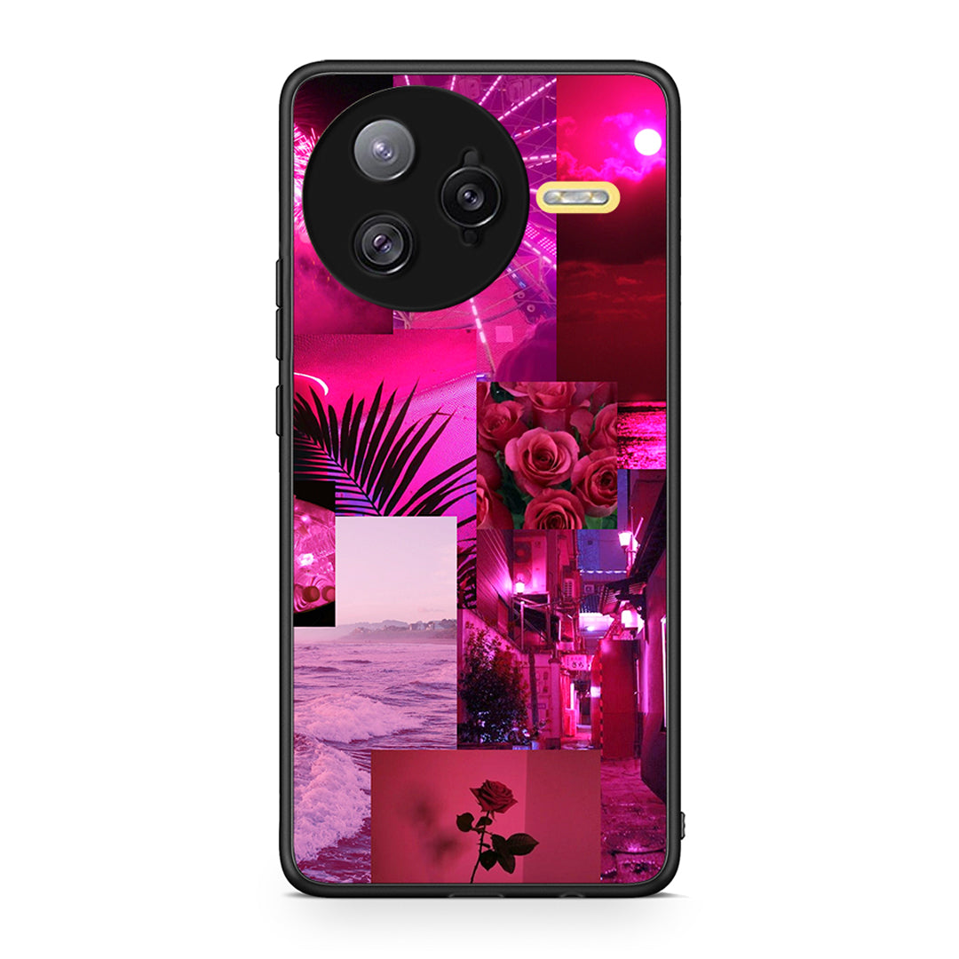 Xiaomi Poco F7 Ultra Collage Red Roses Θήκη Αγίου Βαλεντίνου από τη Smartfits με σχέδιο στο πίσω μέρος και μαύρο περίβλημα | Smartphone case with colorful back and black bezels by Smartfits