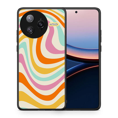Θήκη Xiaomi Poco F7 Ultra Colourful Waves από τη Smartfits με σχέδιο στο πίσω μέρος και μαύρο περίβλημα | Xiaomi Poco F7 Ultra Colourful Waves case with colorful back and black bezels