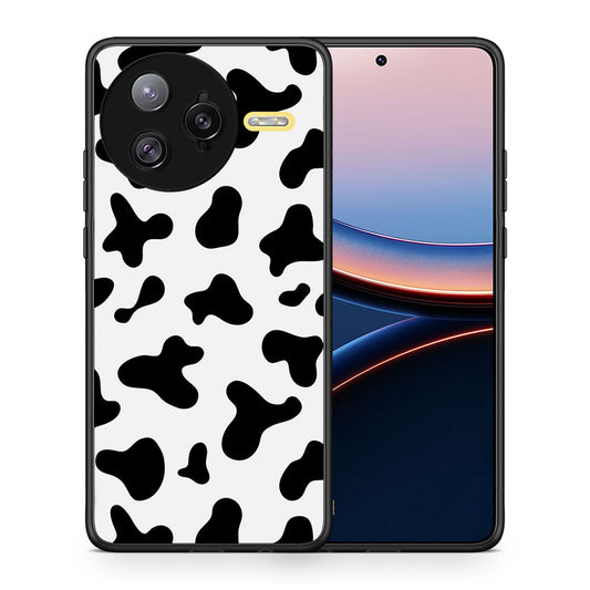 Θήκη Xiaomi Poco F7 Ultra Cow Print από τη Smartfits με σχέδιο στο πίσω μέρος και μαύρο περίβλημα | Xiaomi Poco F7 Ultra Cow Print case with colorful back and black bezels
