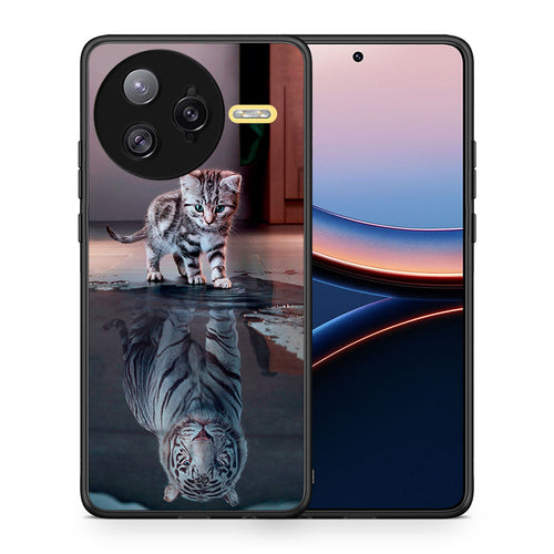 Θήκη Xiaomi Poco F7 Ultra Tiger Cute από τη Smartfits με σχέδιο στο πίσω μέρος και μαύρο περίβλημα | Xiaomi Poco F7 Ultra Tiger Cute case with colorful back and black bezels