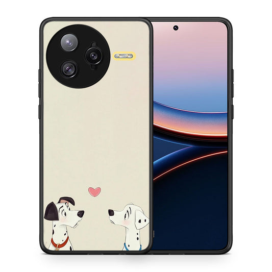 Θήκη Xiaomi Poco F7 Ultra Dalmatians Love από τη Smartfits με σχέδιο στο πίσω μέρος και μαύρο περίβλημα | Xiaomi Poco F7 Ultra Dalmatians Love case with colorful back and black bezels