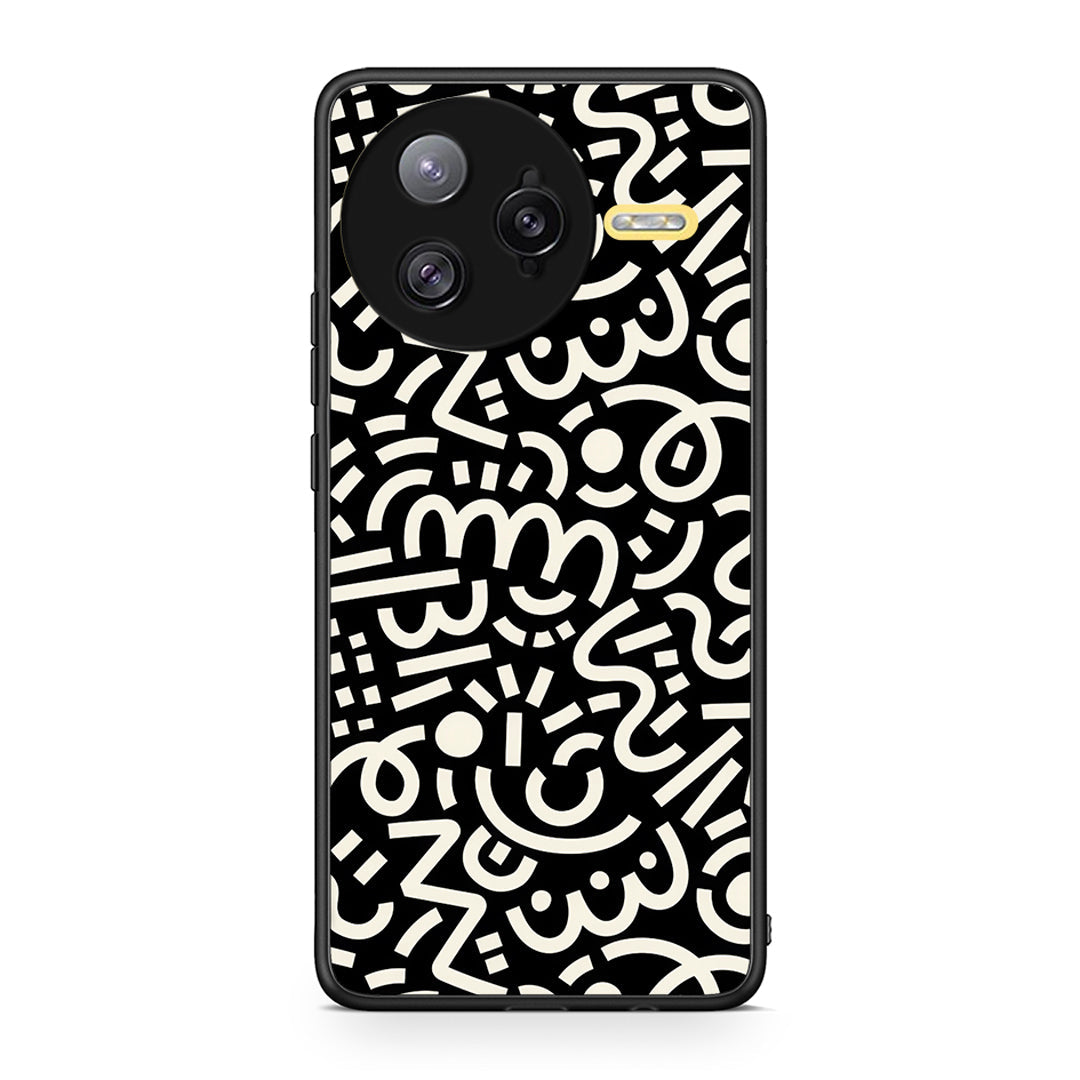 Xiaomi Poco F7 Ultra Doodle Art Θήκη από τη Smartfits με σχέδιο στο πίσω μέρος και μαύρο περίβλημα | Smartphone case with colorful back and black bezels by Smartfits