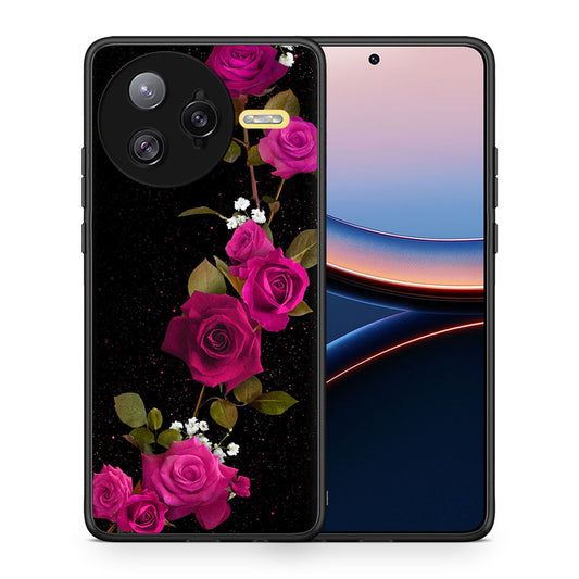 Θήκη Xiaomi Poco F7 Ultra Red Roses Flower από τη Smartfits με σχέδιο στο πίσω μέρος και μαύρο περίβλημα | Xiaomi Poco F7 Ultra Red Roses Flower case with colorful back and black bezels