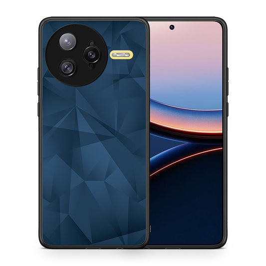 Θήκη Xiaomi Poco F7 Ultra Blue Abstract Geometric από τη Smartfits με σχέδιο στο πίσω μέρος και μαύρο περίβλημα | Xiaomi Poco F7 Ultra Blue Abstract Geometric case with colorful back and black bezels