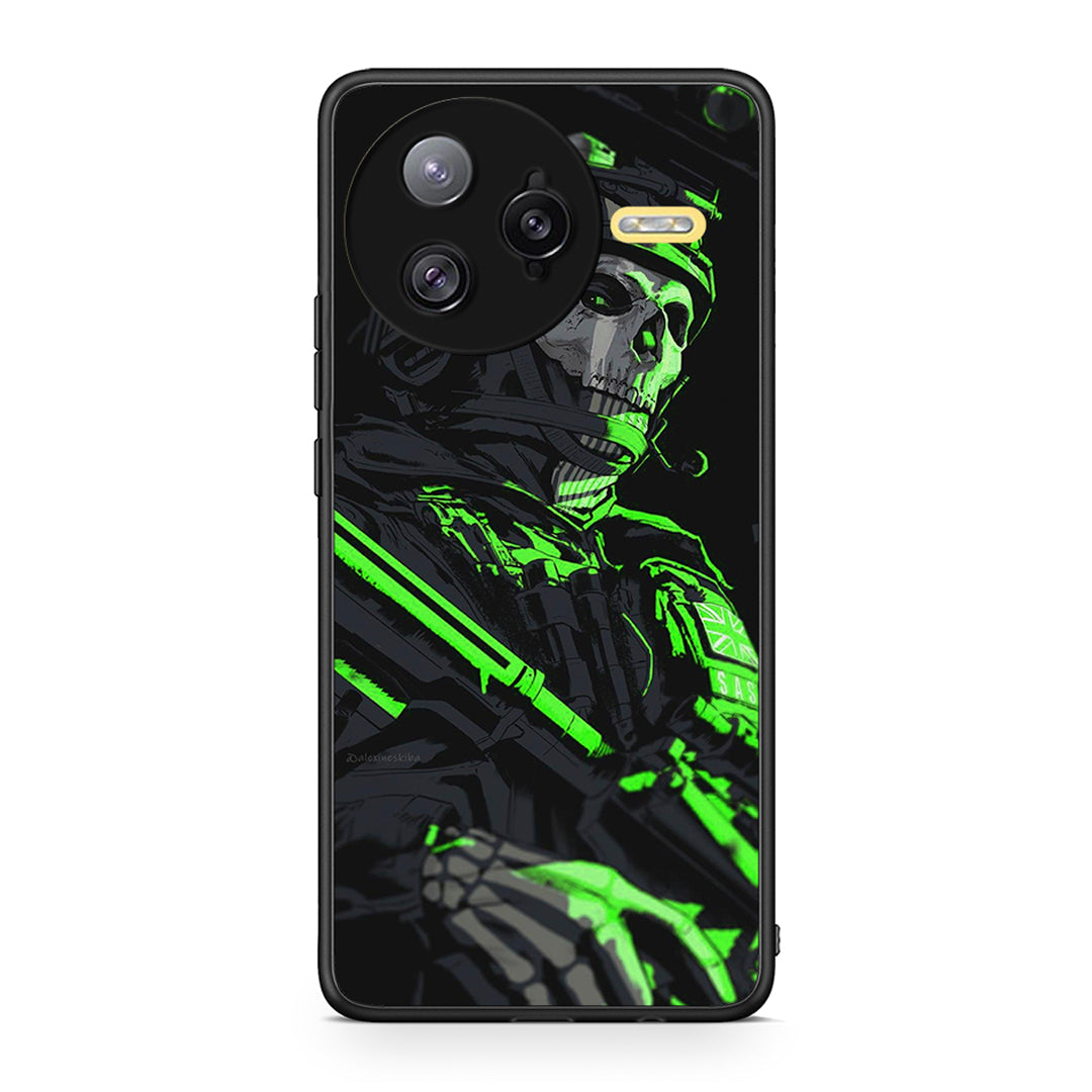 Xiaomi Poco F7 Ultra Green Soldier Θήκη Αγίου Βαλεντίνου από τη Smartfits με σχέδιο στο πίσω μέρος και μαύρο περίβλημα | Smartphone case with colorful back and black bezels by Smartfits